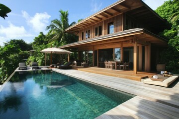 Luxurious Tropical Villa with Pool