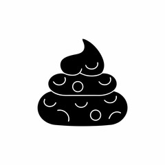 creative details Outline silhouette Poop icon vector illustration 