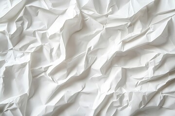 Obraz premium Wrinkled white paper texture (1)