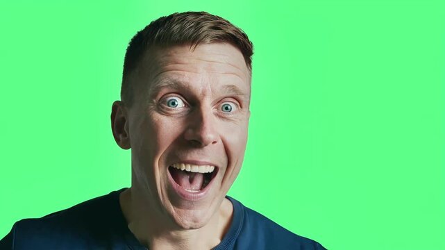 reaction to unexpected news: shock from joy.