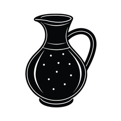 Jug Icon Vector Illustration - Cartoon, Clipart, and Line Art Design 1.eps