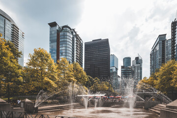 Cityscape of Vancouver with views of Stanley Park. A perfect blend of urban life and natural beauty...