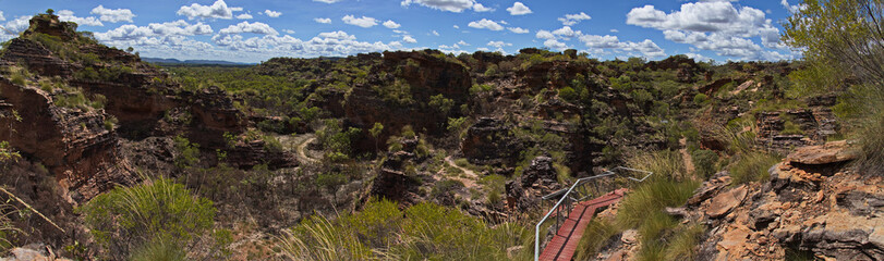 Derbde-gerring Banan walk in Mirima National Park, Kimberley, Western Australia, Australia
