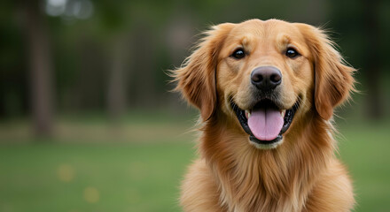Puppy, Canine, Animal, Happy Golden Retriever Dog Portrait