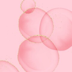 pink bubbles background