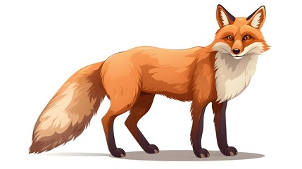 Obraz premium Fox Saying Goodbye After School - Heartwarming Wildlife Farewell Moment