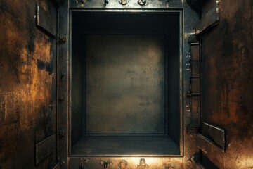 Old Metal Vault Interior