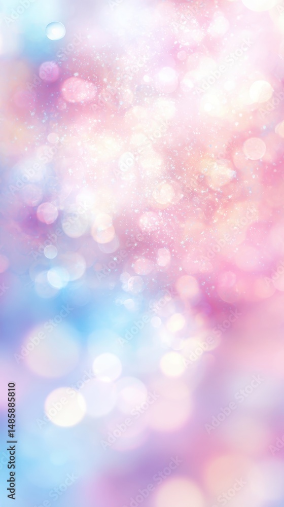Poster soft pastel bokeh background with light effects and gentle color gradients for creative design and a
