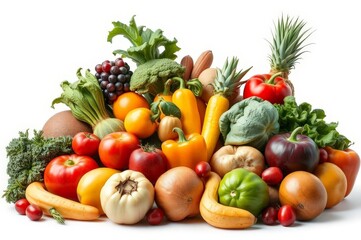 Colorful Fruits and Vegetables Icon