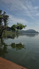 clouds over the lake