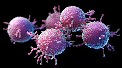 B cell illustration highlighting its immune response and antibody production against pathogens