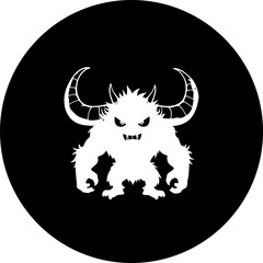 Mystical creature on black sphere, evoking folklore and imaginative realms