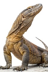 Obraz premium komodo dragon isolated on white background