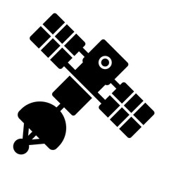 Satellite solid icon