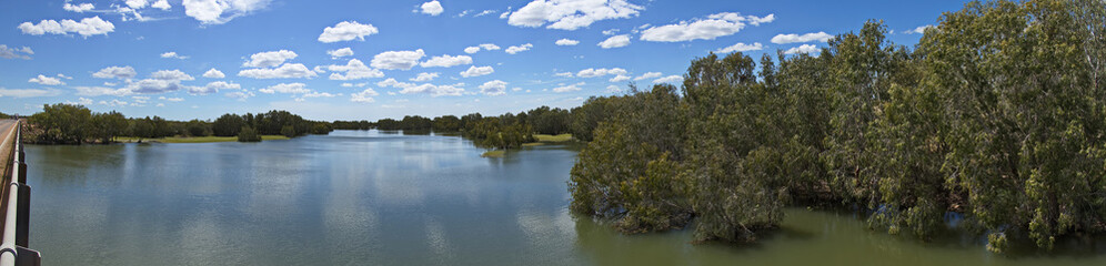 View from the Cockatoo Bridge over Minnie River on Great Northern Highway, Western Australia, Australia
