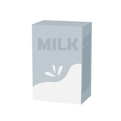 vector of milk powder product in packaging box
