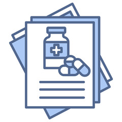 Drug Administration Blue Icon