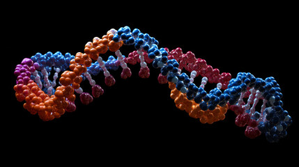 High-resolution DNA data visual emphasizing AGCT sequence patterns