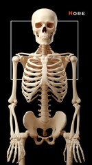 Human Skeleton Anatomy, Front View