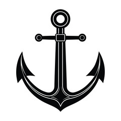 simple anchor icon silhouette.