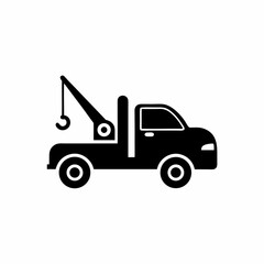 Naklejka premium creative details Tow truck, Car towing icon vector illustration 