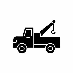 creative details Tow truck, Car towing icon vector illustration 