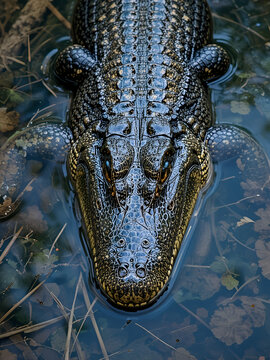 American alligator (Alligator mississippiensis) in Tarpon Springs, Florida