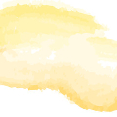Obraz premium Abstract watercolor yellow paint stroke.