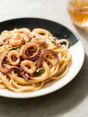 Linguine al rag&ugrave; di tentacoli di totano gigante