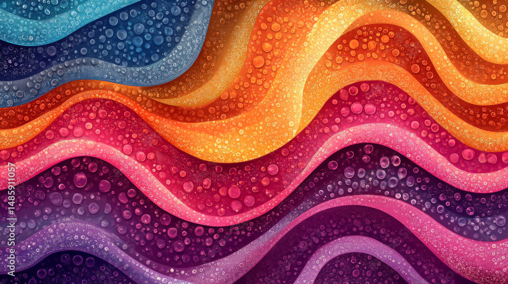 Aufkleber seamless repeating graphic of a dna fragment, ideal for tiling or pattern-based applications