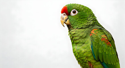 Bird, Avian, Wildlife, Red-lored Amazon Parrot Profile