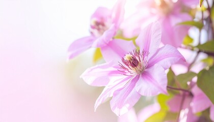 Obraz premium Clematis flower background