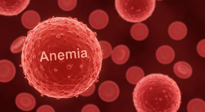Blood cells, Erythrocytes, Hemoglobin, Anemia Red Blood Cell Microscopic View