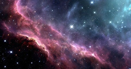 Fototapeta premium Cosmic Nebulae Display