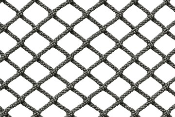 Fototapeta premium A close-up of a diamond-patterned netting made of woven material, displaying a series of interconnected diamonds. Concept Close-Up Photography, Diamond-Patterned Netting, Woven Material Details