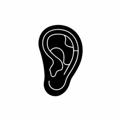 creative details Outline silhouette Listening liner icon vector illustration