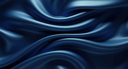 Obraz premium Elegant blue silk fabric texture background for fashion design