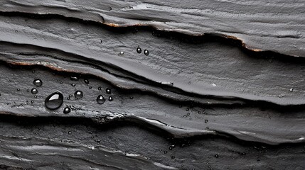 Slate Stone Texture with Water Droplets