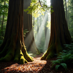 morning in the woods