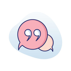 Quotes  Vector icon
