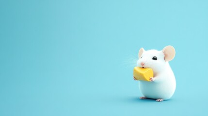 Cute mouse eating cheese (1)