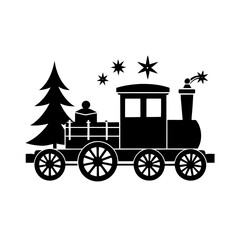 Fototapeta premium vintage carriage silhouette