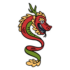 Hand drawn chinese dragon