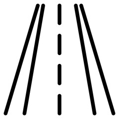 Road icon in vector illustration
