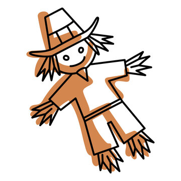 Guy fawkes doll color stroke