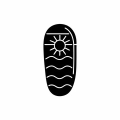 creative details Beach liner icon vector illustration