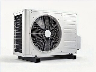 Air conditioning units on white background

