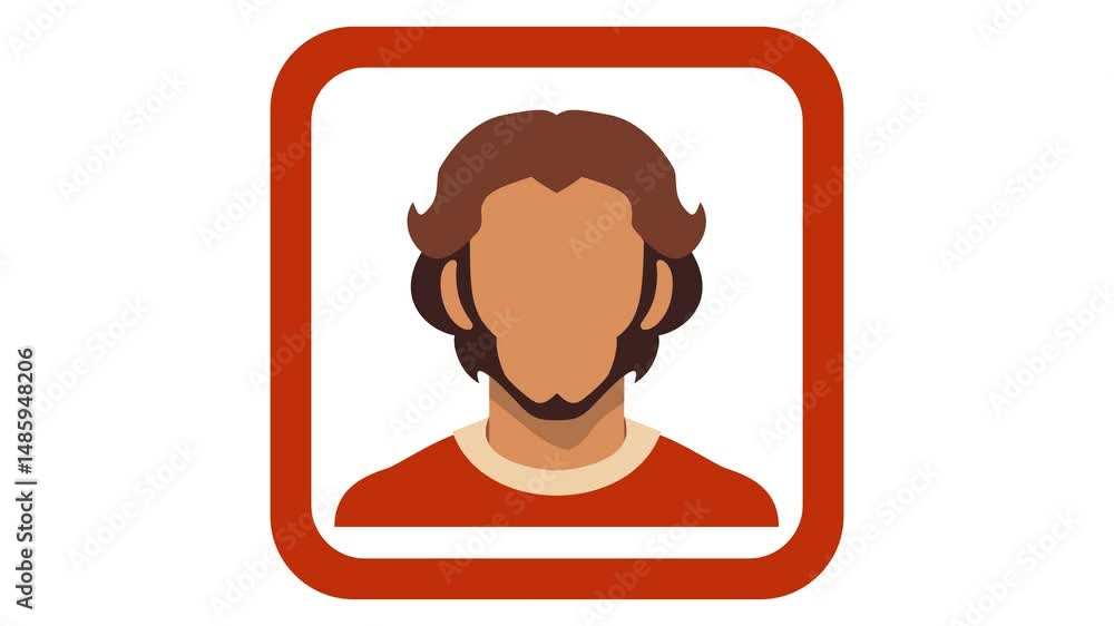 Poster user icon avatars animated morphing one into another loopable 4k animation with lumma matte and gree