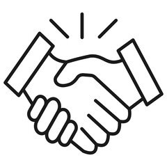 Handsake Outline Icon