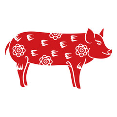 Chinese New Year pig zodiac sign